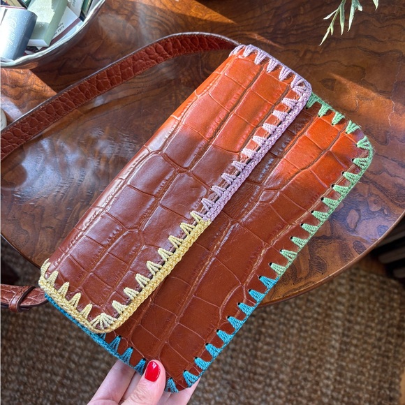 STAUD Handbags - Staud Tommy Croc Crochet Bag